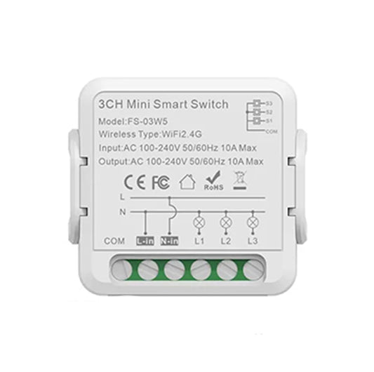 3 Gang 10A Smart Switch Module