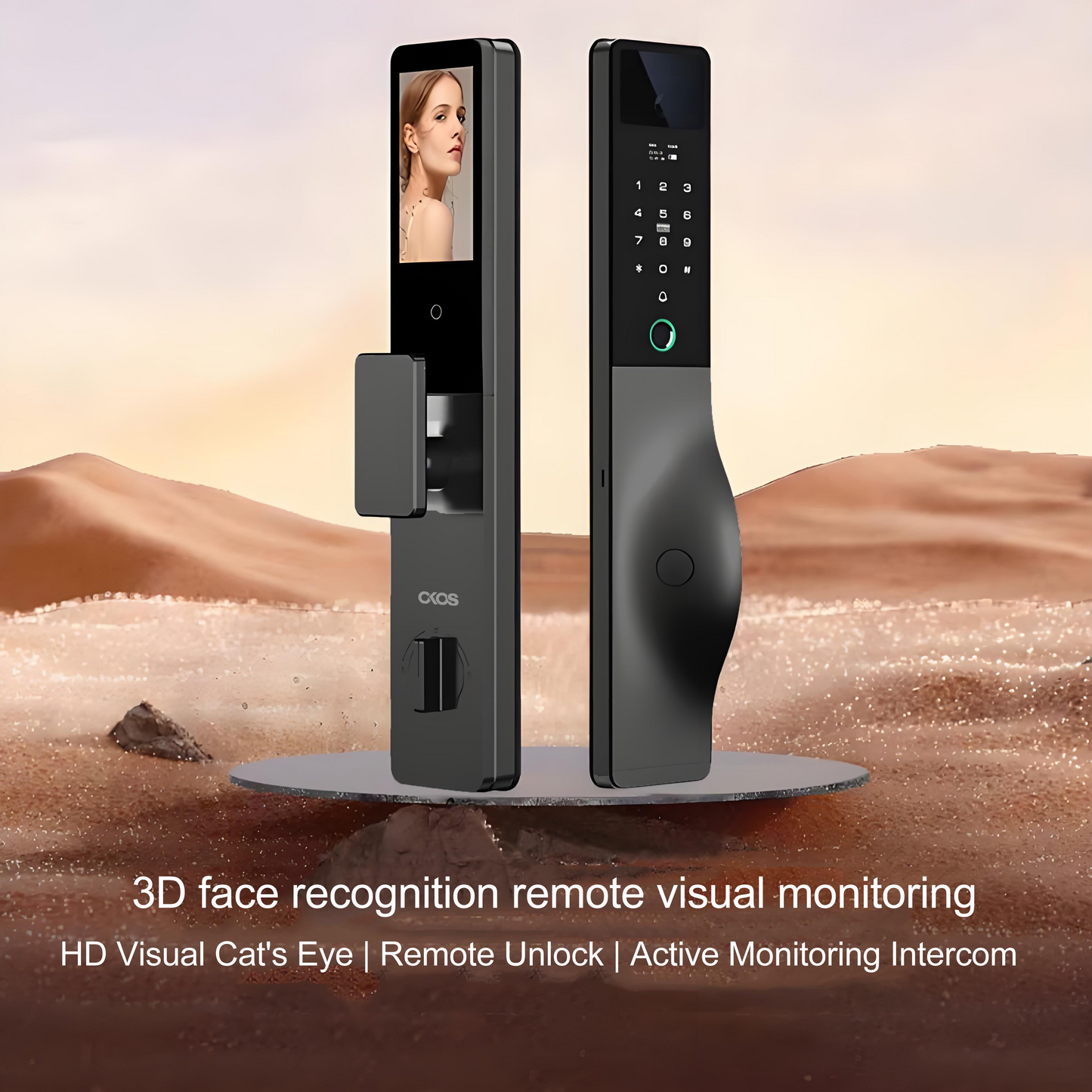 Okos Smart 3D face Recognition 2 Way Video intercom, Ok_939