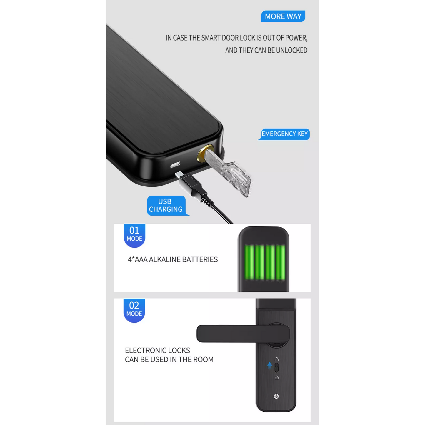 Smart Door Lock For Wooden Doors OK31