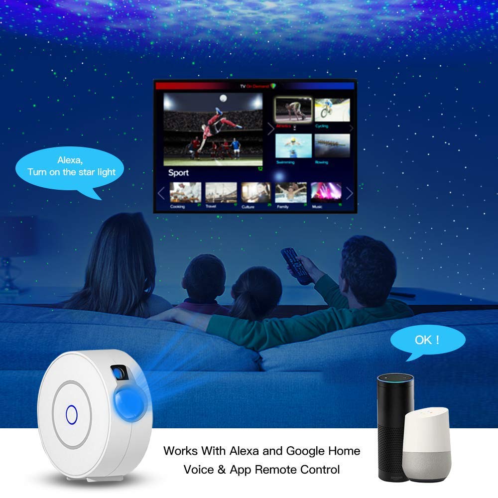 Okos Smart Wifi Star Night Light Lamp Projector