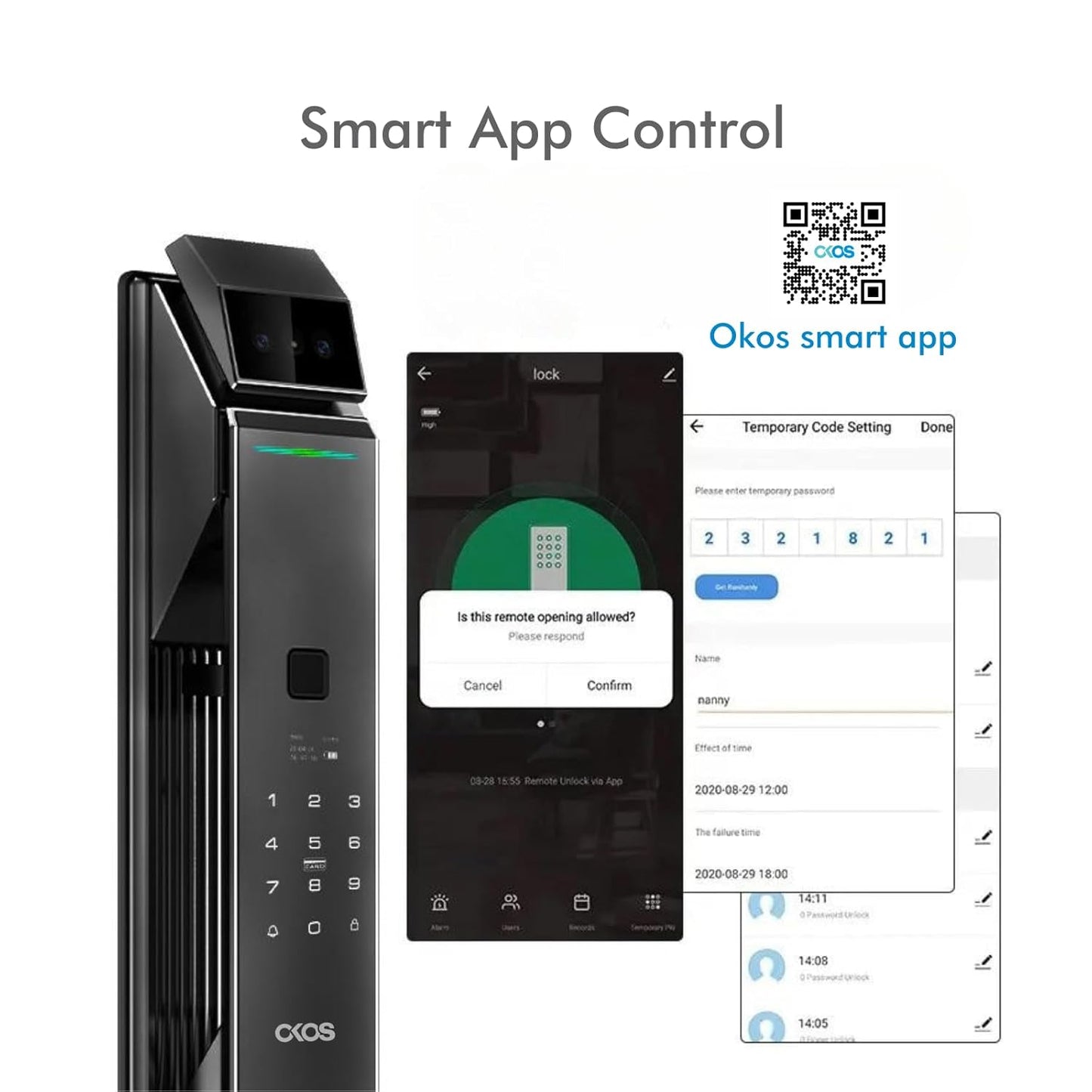 Okos Smart X7 Face-id Lock ,OK_X7_Lock