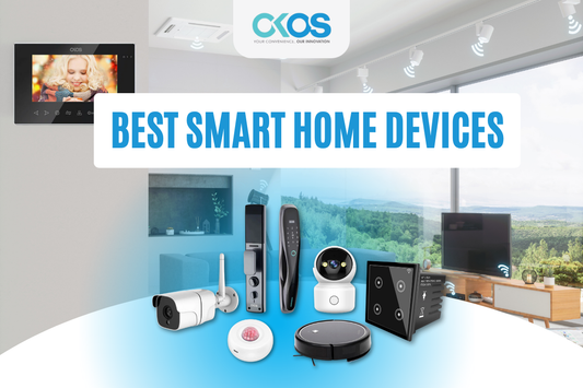 An image showing OKOS smart home products.