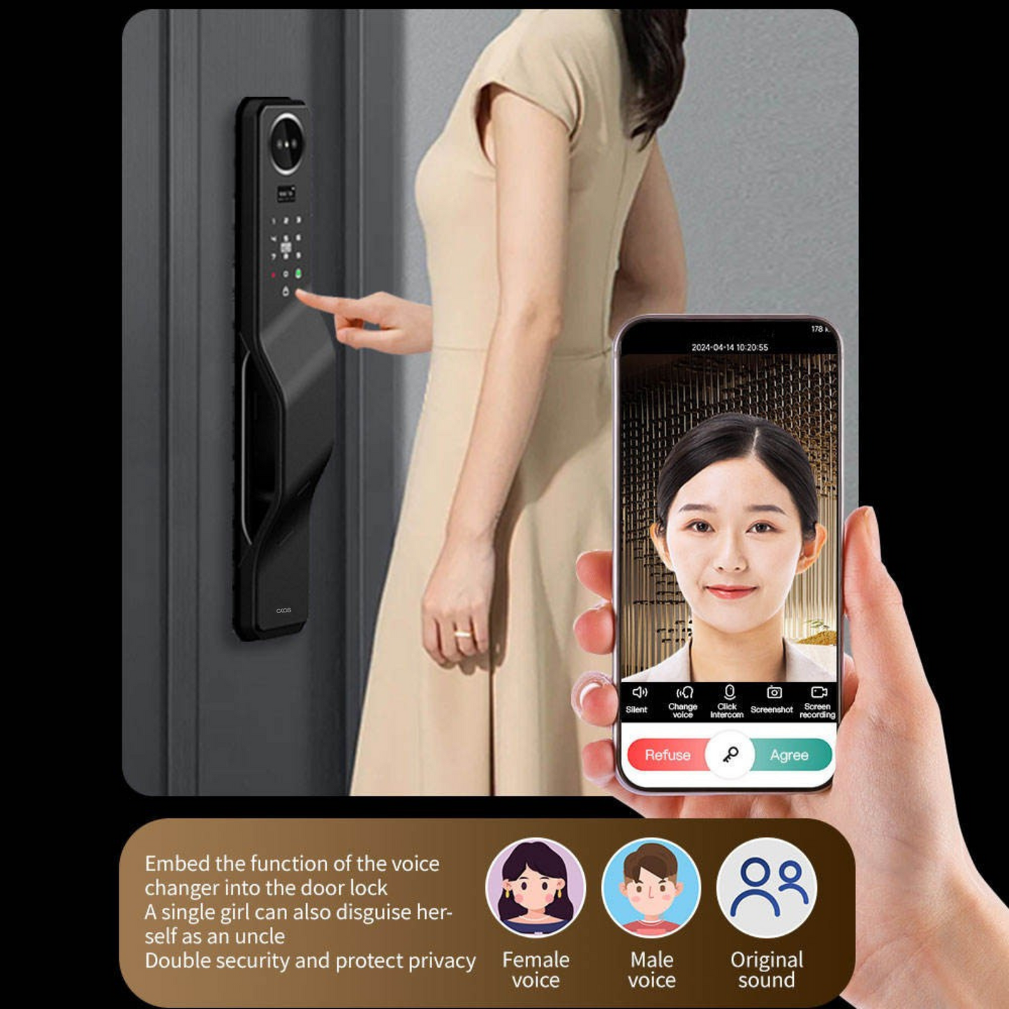 Okos Smart Face-id Door Lock ,OK_WL024