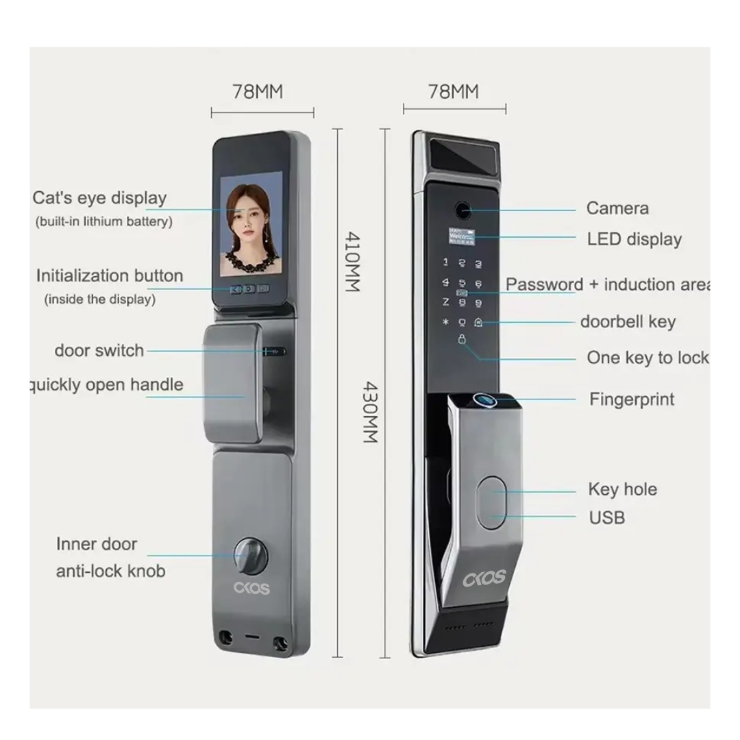 Okos Smart Face ID Door Lock  OK0121