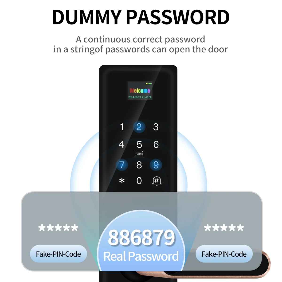 Okos Smart Wi-Fi Wooden Door Lock, OKWDL-OT11