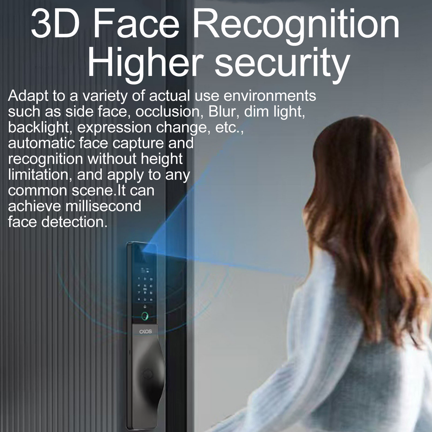 Okos Smart 3D face Recognition 2 Way Video intercom, Ok_939