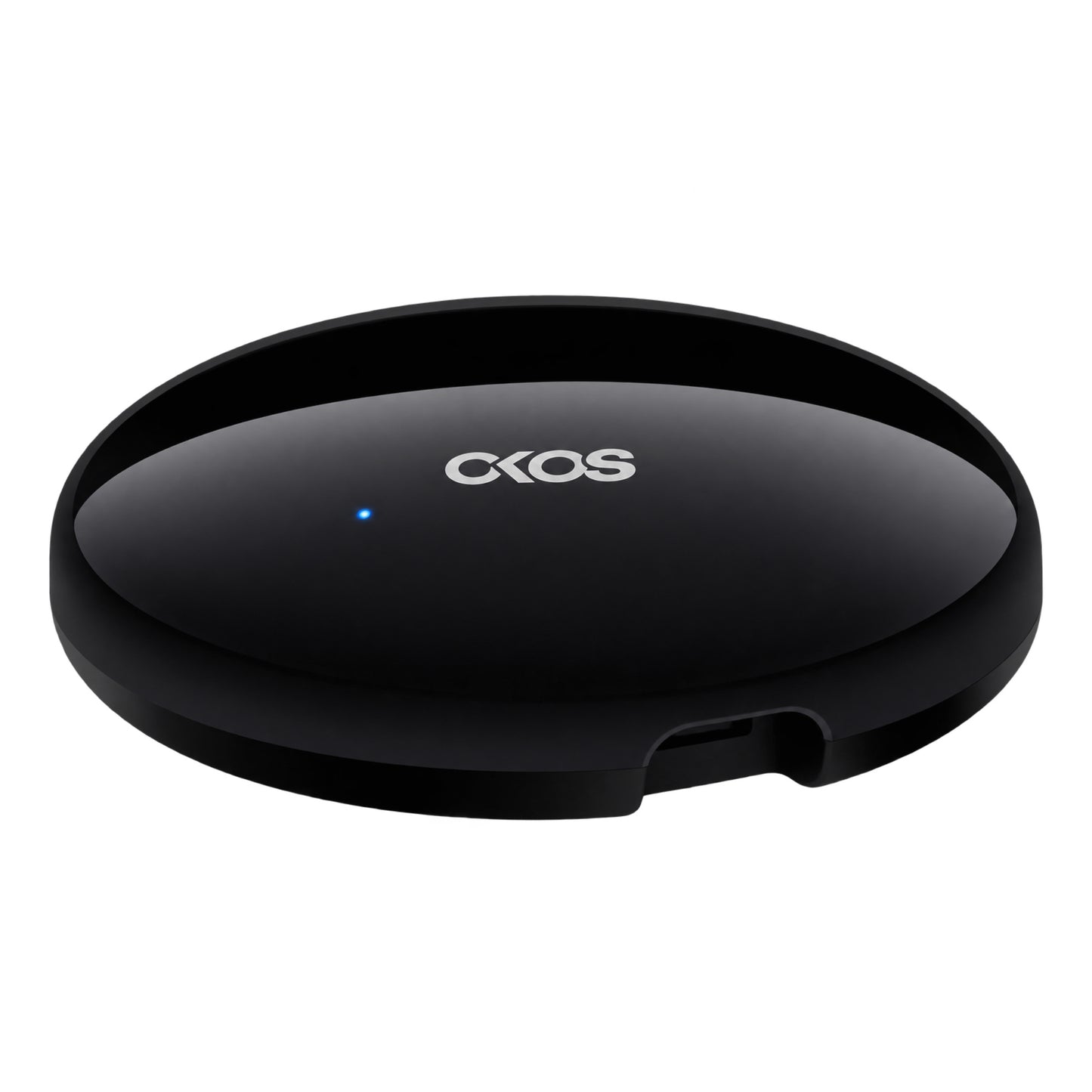 OKOS R4 Smart Universal IR Remote on a white background.