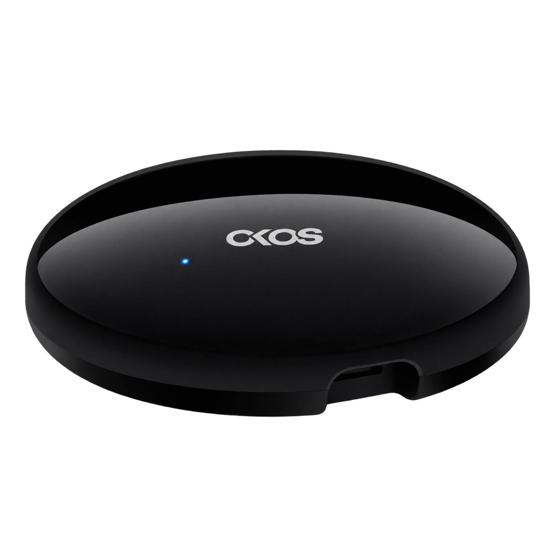 OKOS R4 Smart Universal IR Remote on a white background.