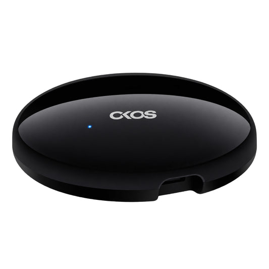 OKOS R4 Smart Universal IR Remote on a white background.