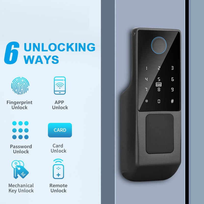 Smart Fingerprint Metal Door Lock (2 Side Fingerprint)