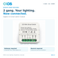 OKOS 2-gang 16A Zigbee switch module with gateway and neutral requirements