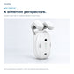 OKOS Smart Curtain Bot — source-guided hardware detail composition