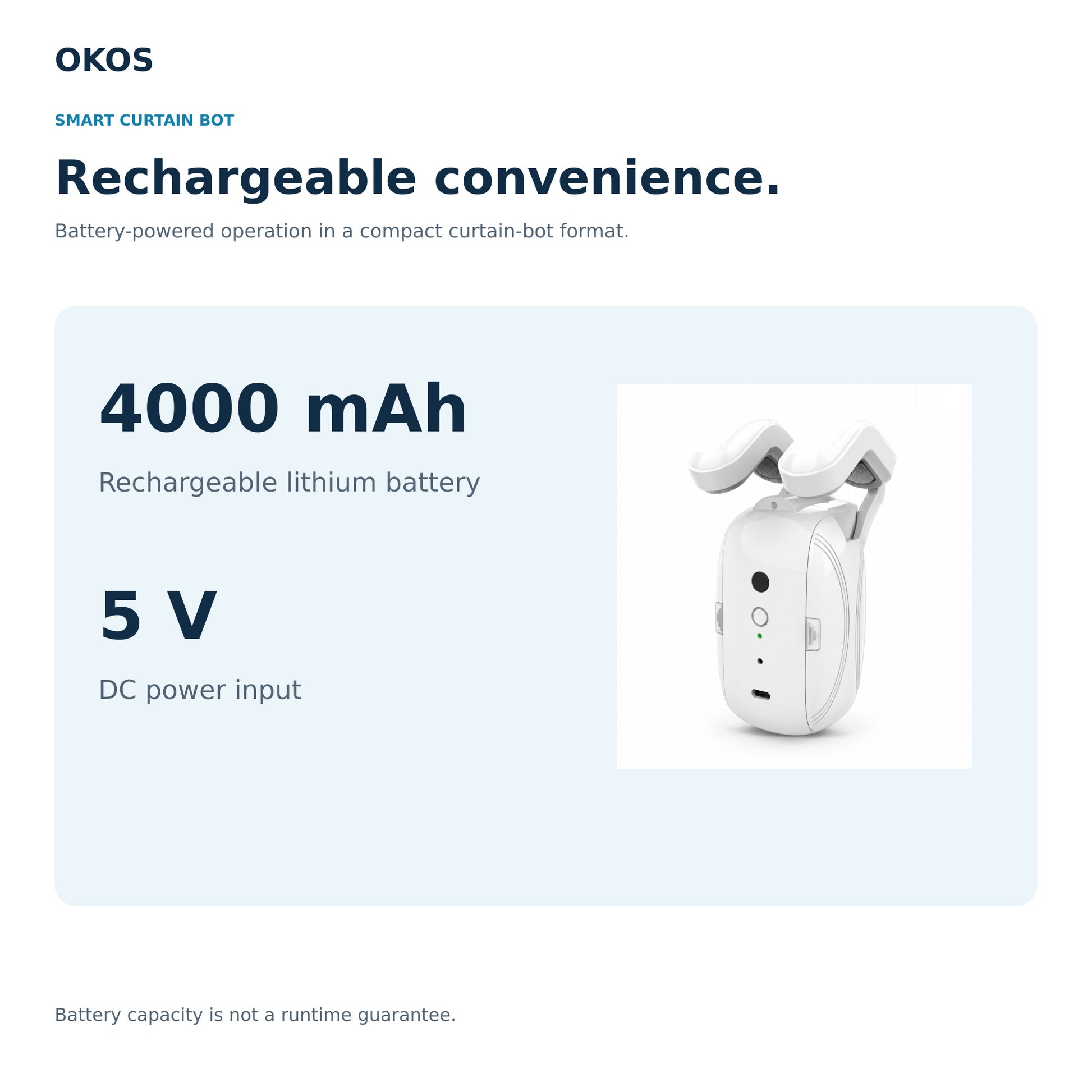 OKOS Smart Curtain Bot — product purpose and compatible installation overview