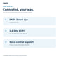 OKOS Smart Curtain Bot — OKOS Smart app and voice-control support infographic