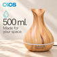 OKOS aroma diffuser with 500 ml capacity information