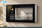 Illustrative room dashboard with configured Home and Away scenes.