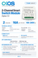 OKOS 2-gang Zigbee smart switch module technical feature card