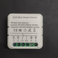 OKOS 2-gang Zigbee smart switch module original product label and terminals