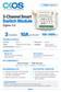 OKOS 3-gang Zigbee smart switch module technical feature card