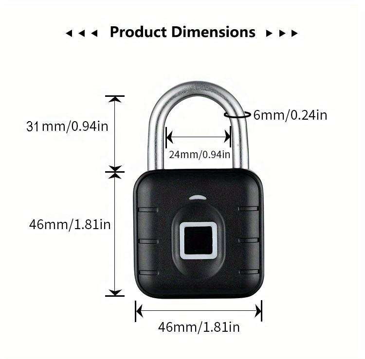 Okos Smart Fingerprint Bluetooth Padlock, IP67