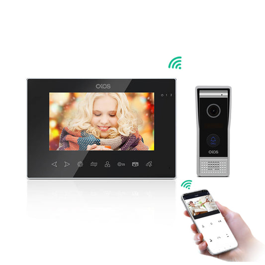 Smart Video Doorbell With Screen (Wired)