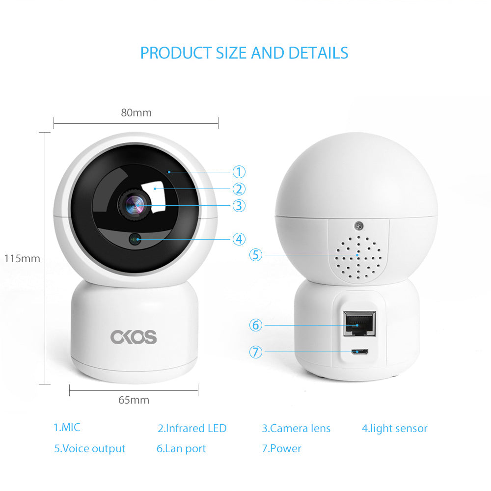 Smart Home Security Camera 360°